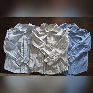 Men's Checked Button-Down Shirt - Light Blue/Gray - (Brand: )